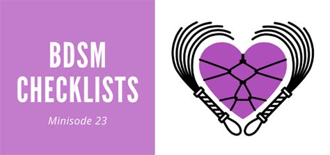 bdsm vragenlijst|Loving BDSM Checklist